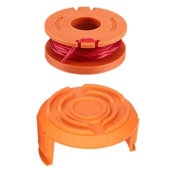 1 Set Trimmer-Spulenschnur für Worx WA0010/WA6531 Kantenschneider-Spulen, Ersatz, Schnellschnitt, Trimmerschnur mit langer Lebensdauer, Nachfüllungen, Gartenzubehör