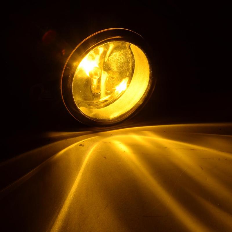 Yellow Lens Fog Light Lamp w/H11 Bulb Fit for Honda Civic Accord Acura RDX Ford Focus Jaguar XK Nissan Sentra Lincoln LS