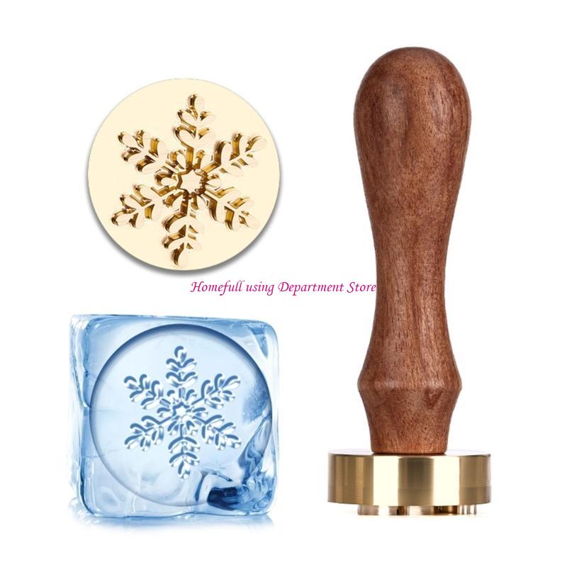 Retro Carved Metal Ice Stamper Handle Ice Embossing Tool For Ice Desserts Chocolate Cocktails Party Supplies