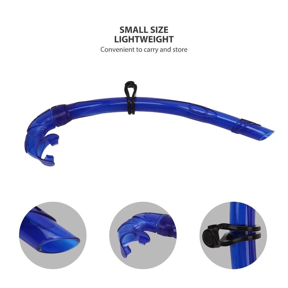 Portable Swimming Snorkel Anti-Drop Snorkeling Snorkel Soft Diving Snorkel Freediving
