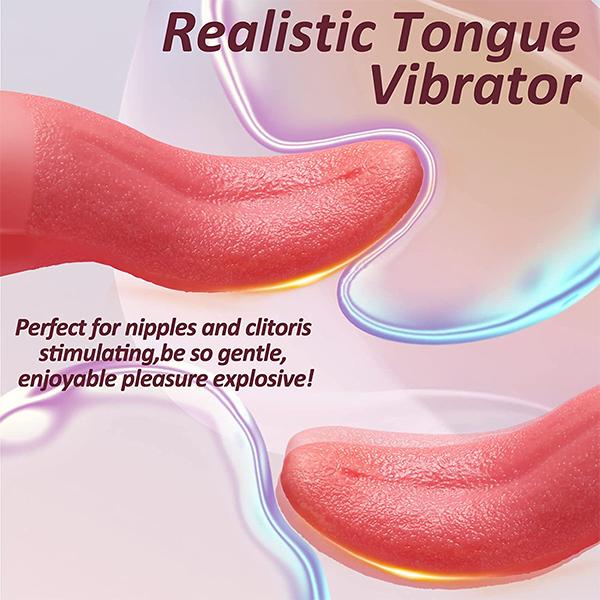Realistic Tongue Licking Vibrator For Women G Spot Clitoral Stimulation Mini Clit Sex Toys Rechargeable Nipple Masturbator