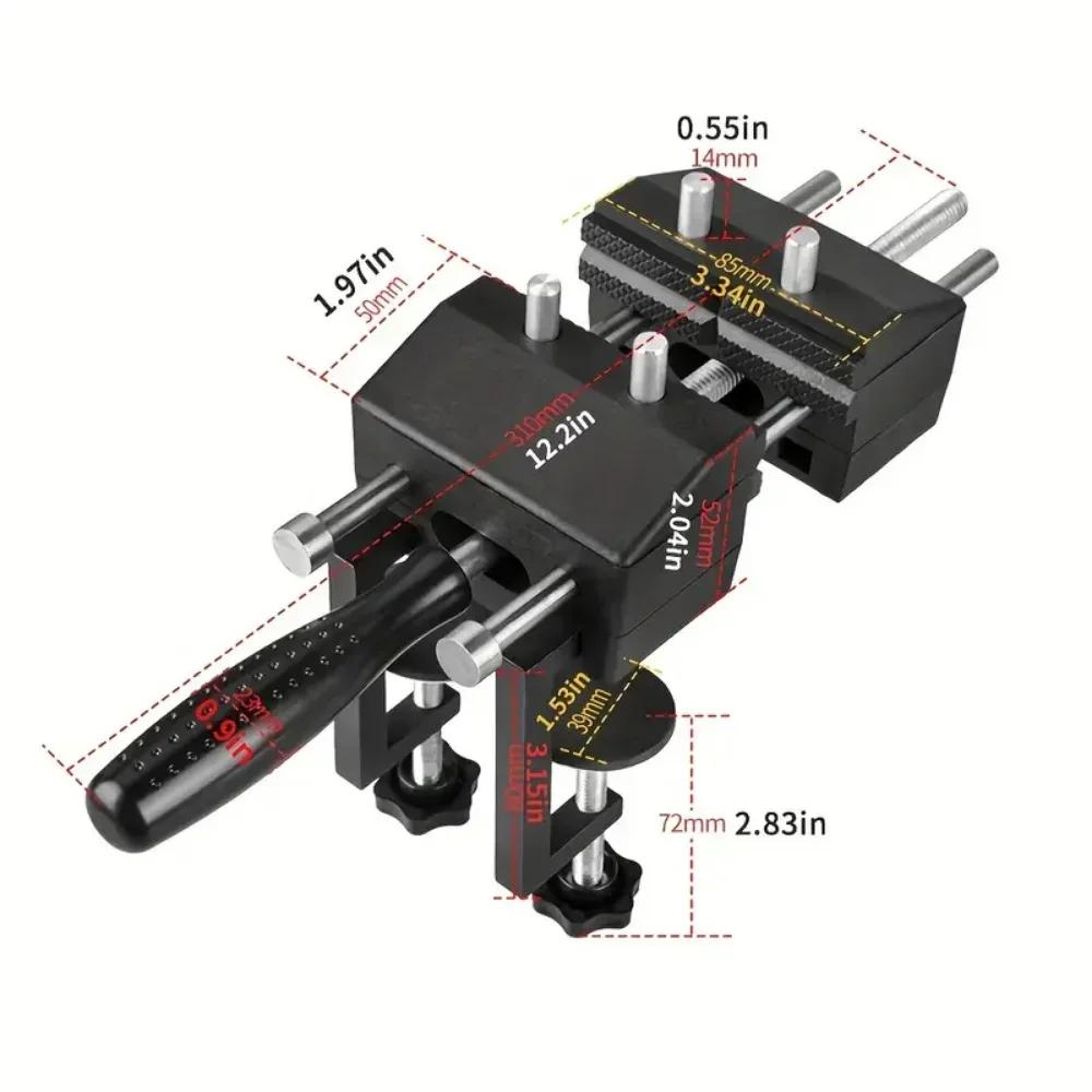 Multi-functional Woodworking Bench Vice with Quick Adjustment for Clamping Grinding Drilling Work