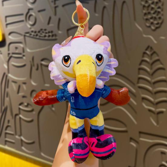 Mascot Plush Keychain FIFA Memorabilia Plush Soft Stuffed Animal Cute Soccer-Themed