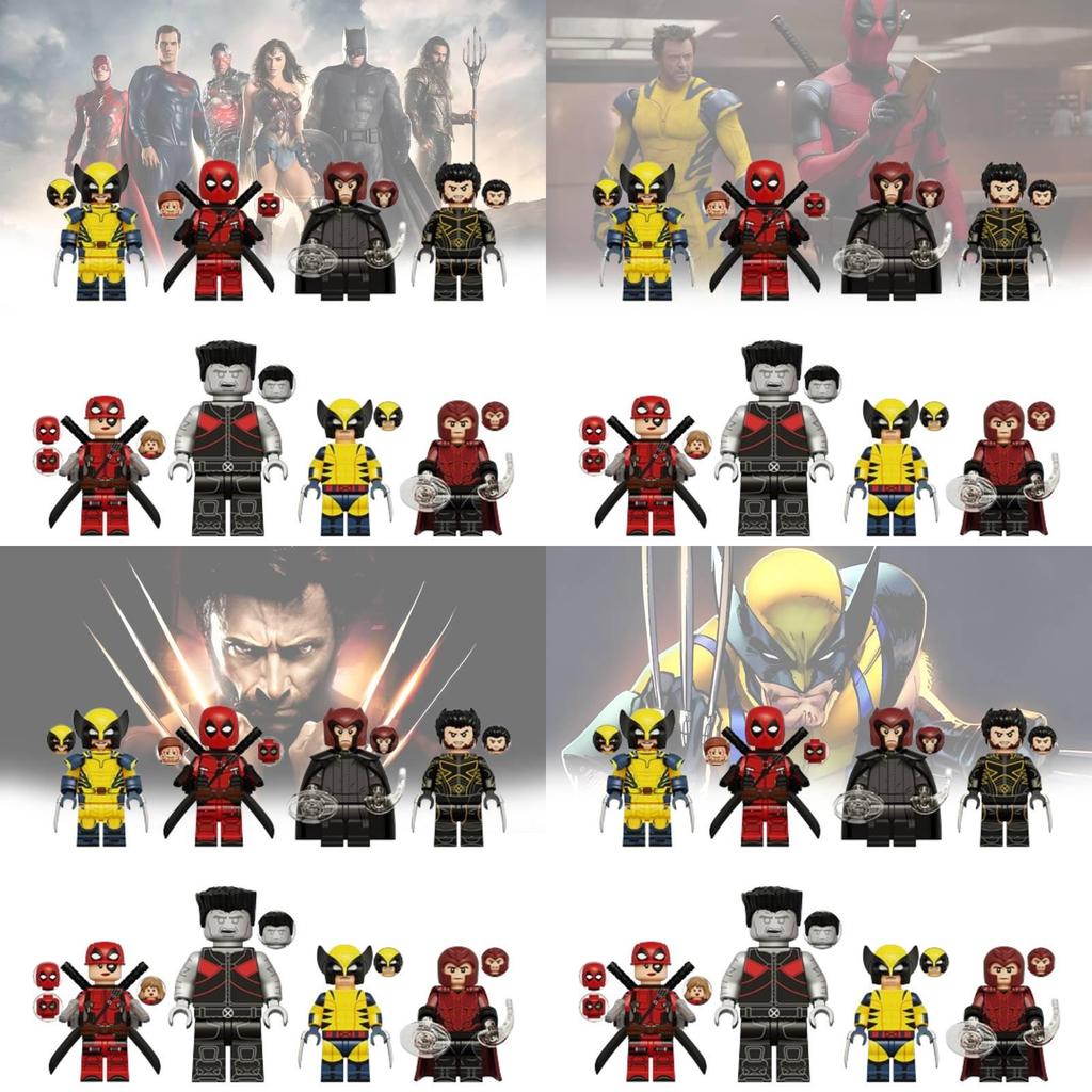 Kt1076 Wolverine Deadpool Magneto Strongman Building Block Figurines For Creative Play And Imaginative Fun