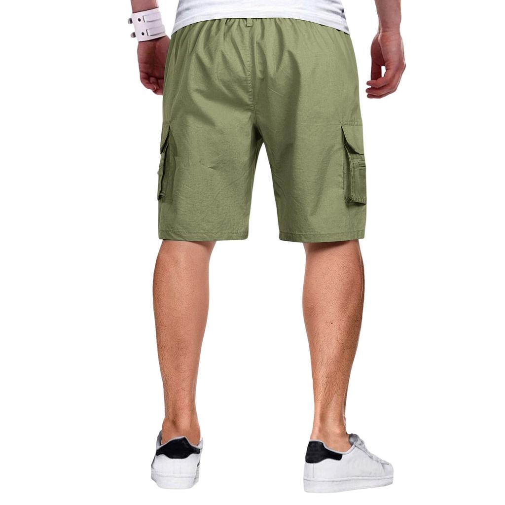 Men's Lightweight Breathable Relaxed Fit Multi Pocket Outdoor Cargo Shorts Casual Loose Design for Everyday Activities