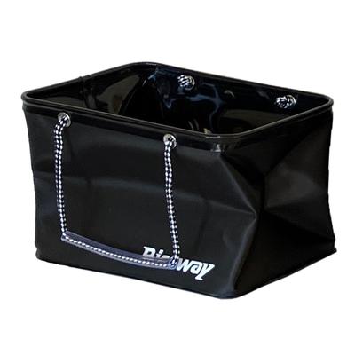 Riseway UEV-044 Folding Bucket (without Lid) 30cm Black for Rock Fishing