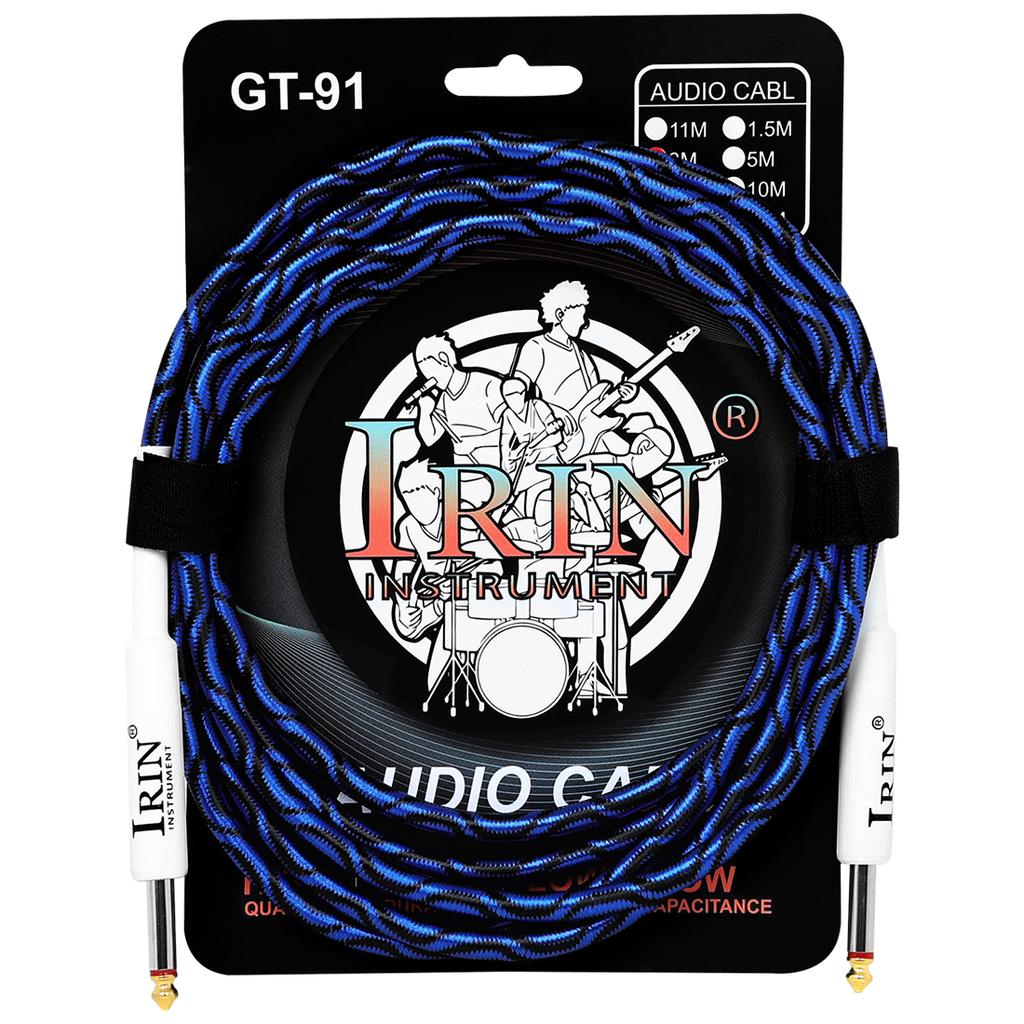 Electric Guitar Audio Cable 3 M Male To Male 6.35mm Audio Cable for Guitar Bass Denoise Dual Straight Head Connection Cable