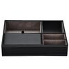 Household Storage Tray PU Leather Desktop Organizer Versatile Storage Organizer  Coffee Table