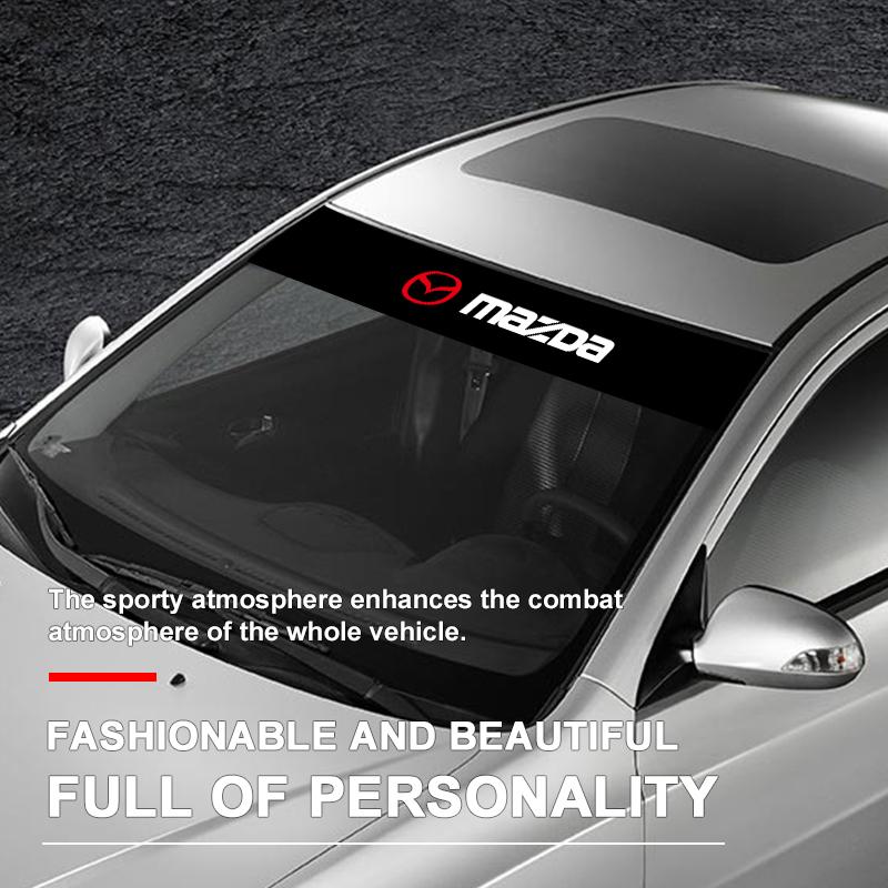 Autoaufkleber für die Frontscheibe vorne und hinten dekoratives Emblem für Mazda 3 5 6 323 626 CX-3 CX-4 CX-5 CX-7 CX-9 Axela 6 RX8 7 MX3