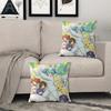 Hatsune Miku Pajama Party Throw Pillow Zipper Closure, Soft Anime Seat Cushion Nap Pillow, Bedroom Sofa Accent Pillow Fans Gift