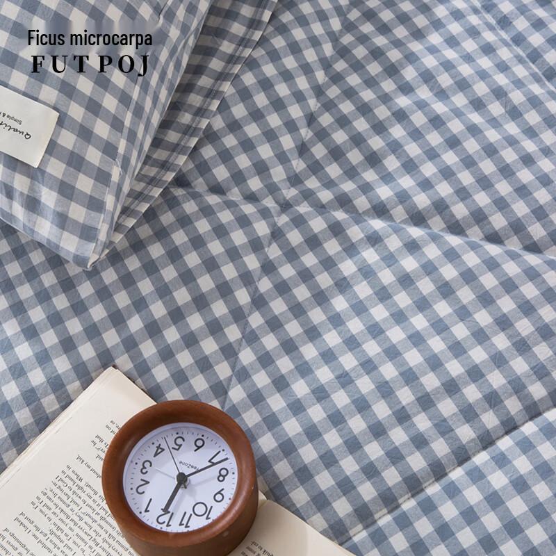 Pure Cotton Small Plaid Summer Quilt