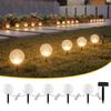 Rainproof Solar Sphere Garden Lamp for Outdoor Lawn and Courtyard