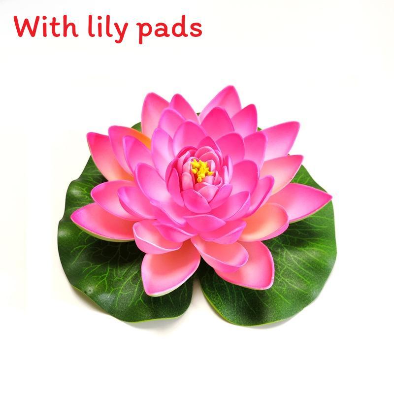 Water Garden Artificial Lotus Flower With Floating Design For Home Decor And Aquariums