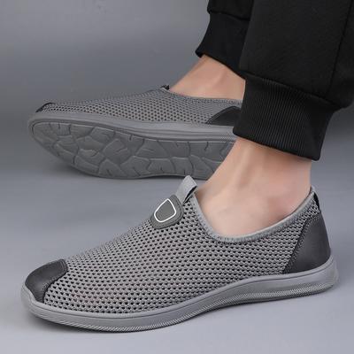 Fashion Summer New Men's Shoes Fashion Breathable Casual Shoes High Quality Mesh Designer Loafers Slip On Business Footwear Mocassins