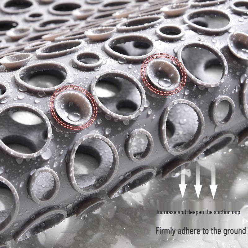 Umweltfreundliche TPE Badematte: Rutschfest, Mehrloch-Drainage mit Saugnäpfen, Sicherheitsbodenmatte