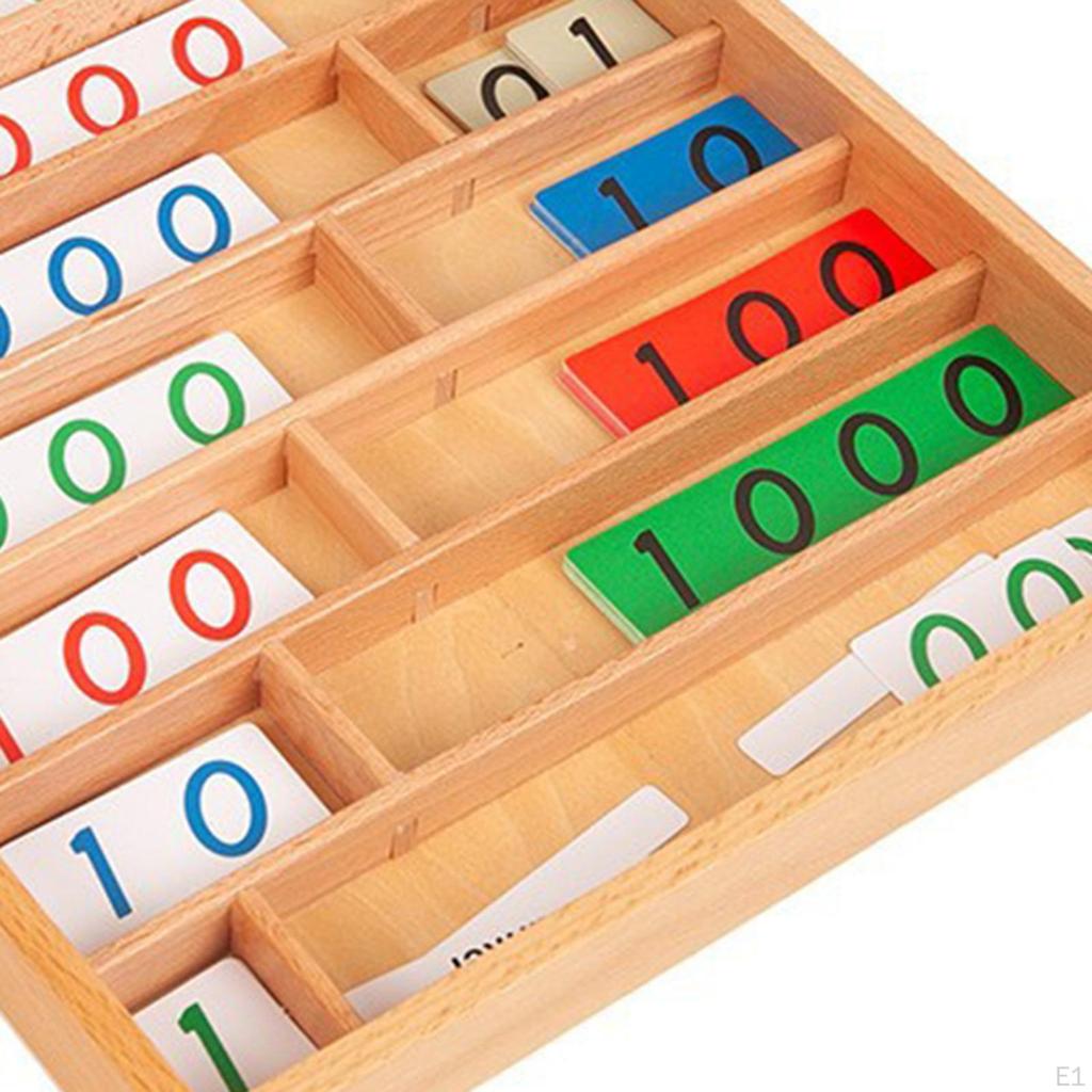 Decimal Bank Game Montessori Toy Wooden,Sensory Development,Education Toy,Math Math