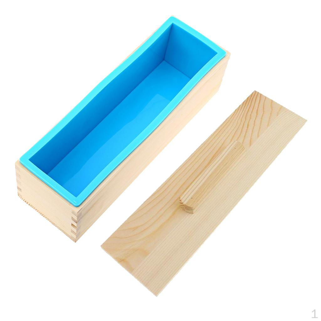 Flexible Rectangular Soap - Loaf with and Lid DIY Tool for Soaps Cake Making Supplies Silicone,