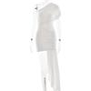 Summer New Streamer Pleated Short Skirt Sexy Spice Girl Single Shoulder Sleeveless Hip Wrap Dress