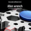 24-in-1 Multifunctional Alloy Steel Snowflake Wrench & Hex Key Finger Spinner Tool