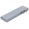 Docking Station 7 in 2 Silver Mini USB 3.1 Multiport Docking Station Hub for Macbook