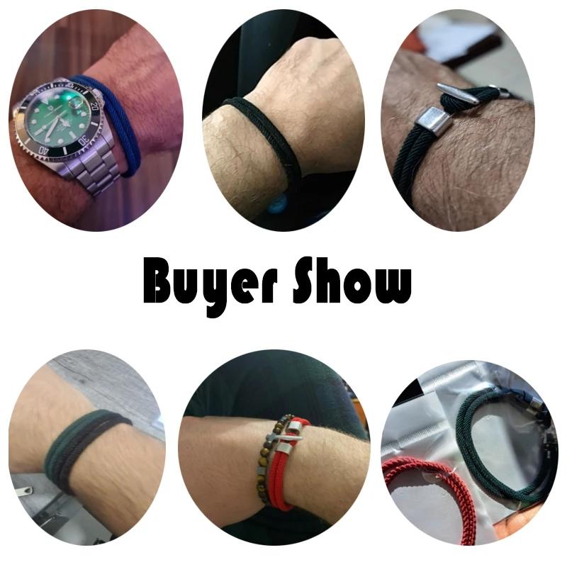 Nautical Rope Bracelet Homme Outdoor Camping Adventure Braclet Pulsera Roja Tela Hand Accessories Viking Jewelry Punk Joias