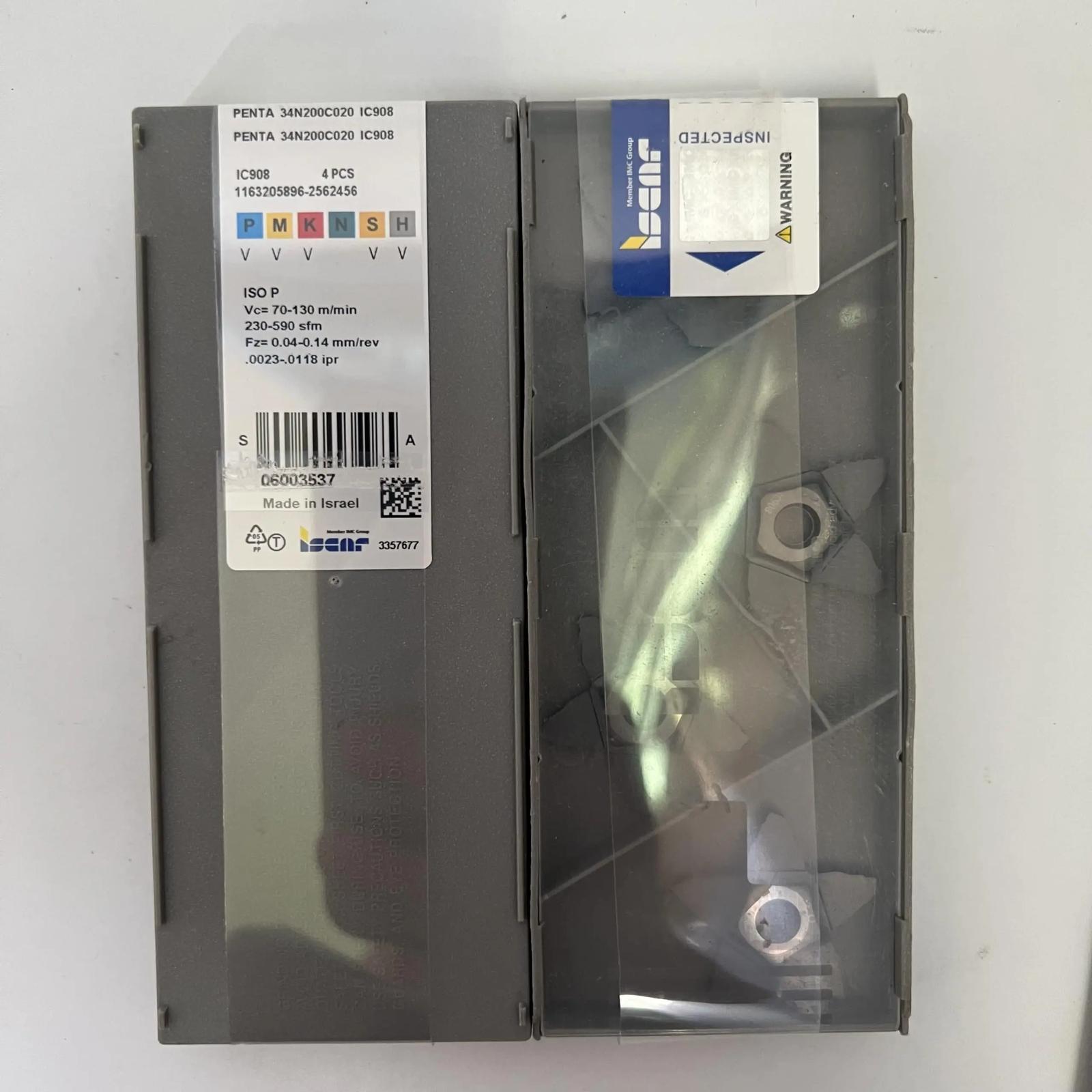 

ISCAR / PENTA 34N200C020 IC908 Industrial indexable carbide inserts 4 Pcs