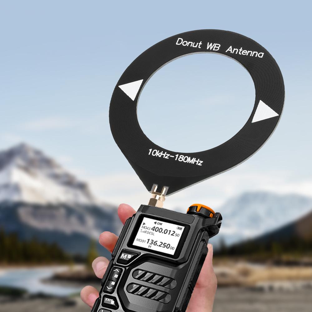 10kHz-180MHz/4MHz-24MHz/500kHz-2000kHz Loop Antenna Donut Broadband Antenna Receiving Antenna Low Impedance Converter