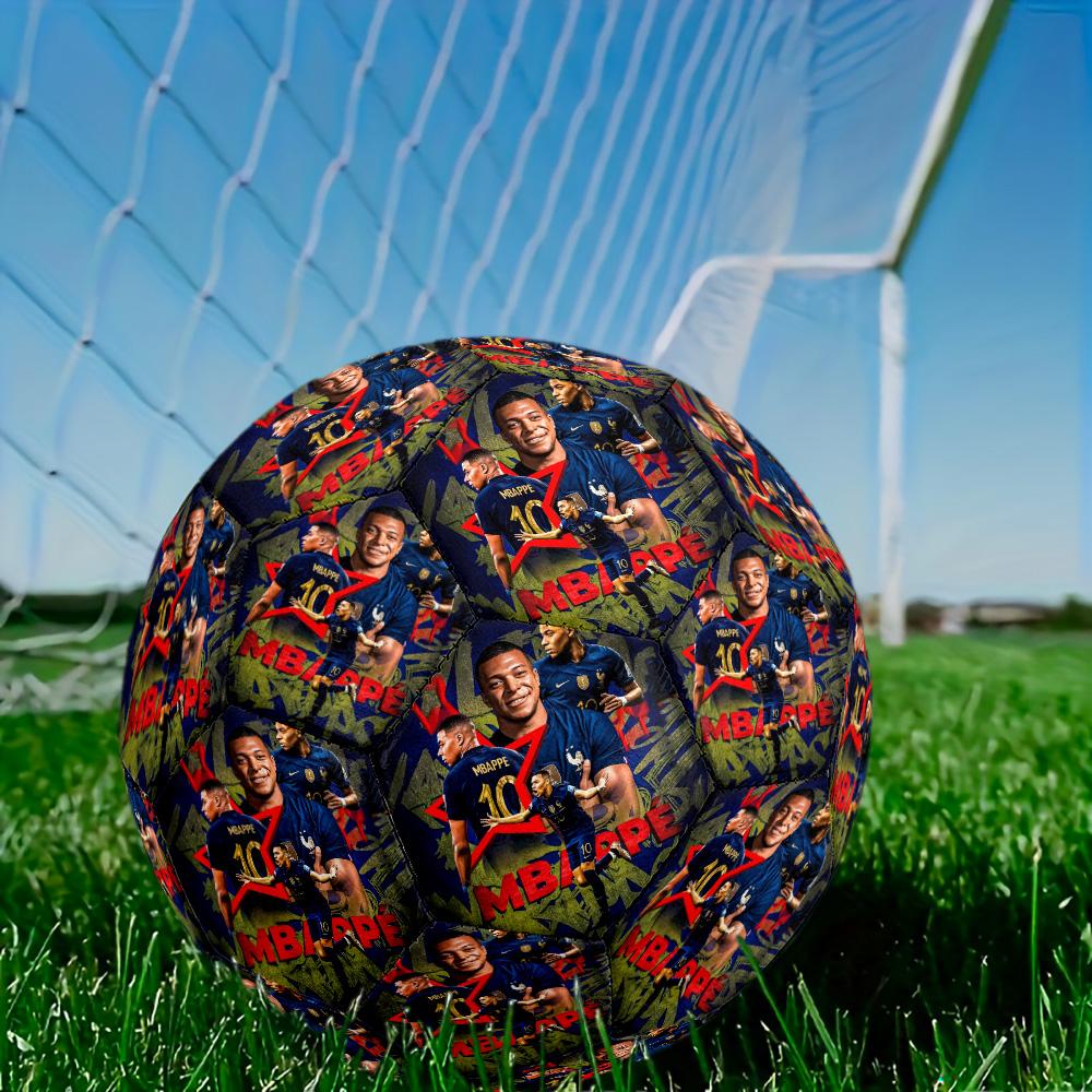 Mbappé Size 5 Soccer Ball Machine Sewn Indoor Outdoor Universal Football Sports Enthusiast Gifts