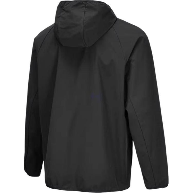 Under Armour Solid Color Breathable Long Sleeve Hooded Jacket Unisex Jackets Black 24600410-001