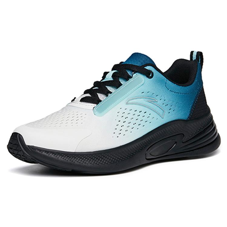 Anta Running Collection Cushioning Slip Resistant Abrasion Resistant Low Top Running Shoes Men's White Blue 112225522-3