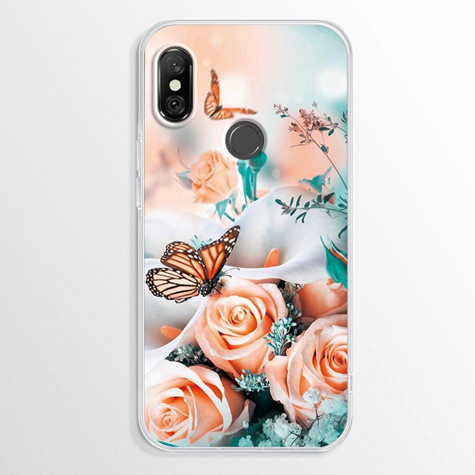 Funda para Xiaomi Redmi Note 6 Pro Mármol Transparente Suave TPU Cubierta Trasera Para Xiaomi Redmi Note 6 Note6 Pro Funda de Silicona Parachoques Fundas