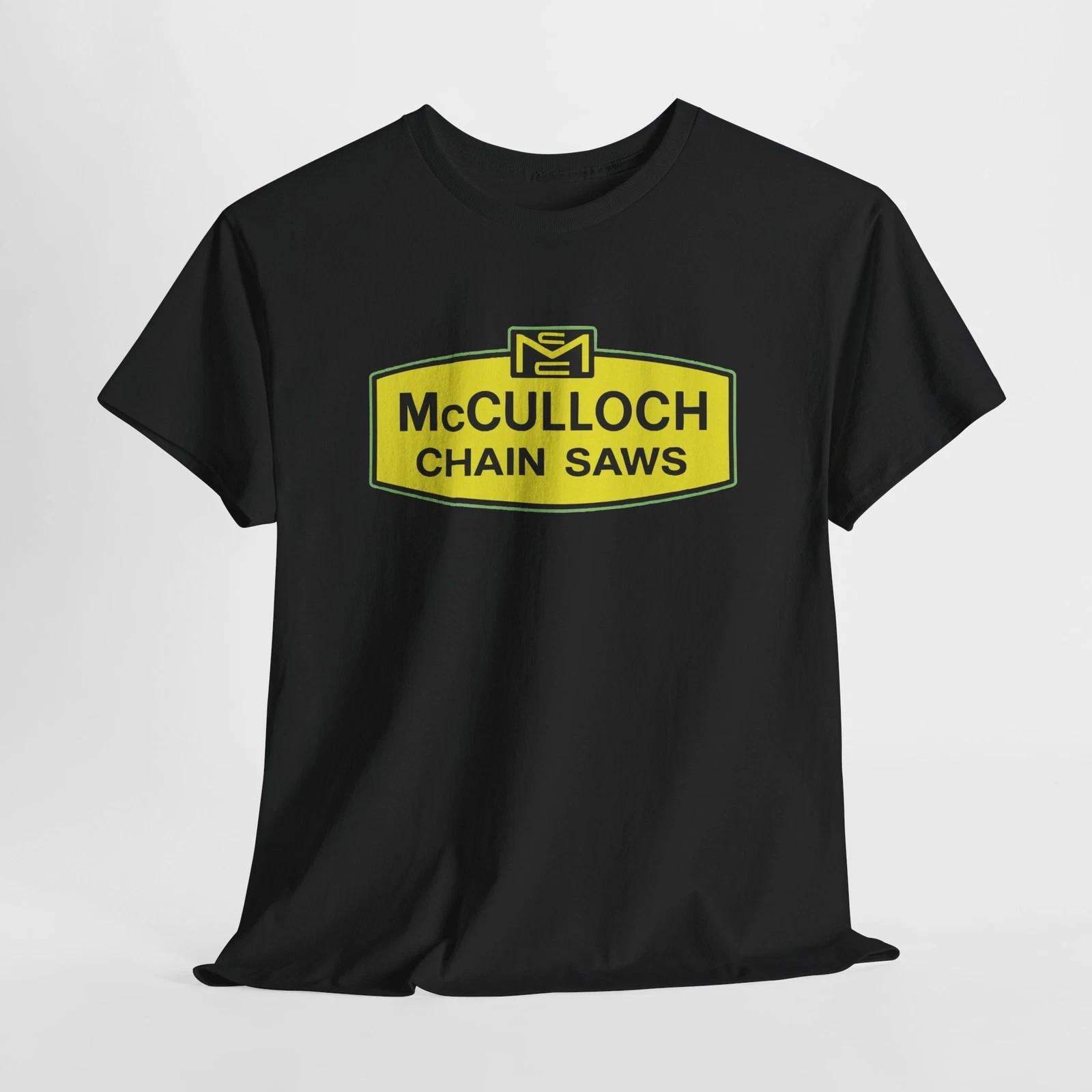 

Funny McCulloch chainsaw logo T-shirt Size S to 5XL 4XL