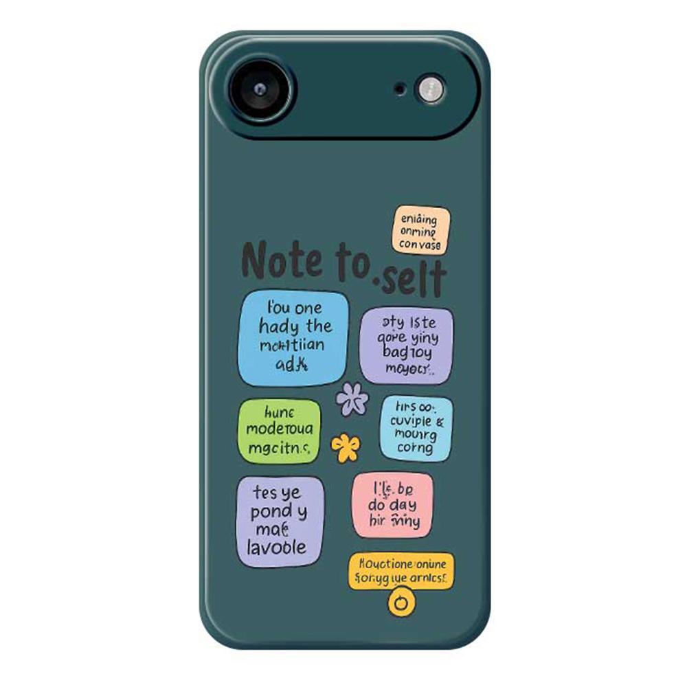 For iPhone 17 Air Case Colored Sticky Notes Pattern Printing Straight Edge TPU Phone Back Cover