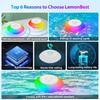 Floating Speaker for Pool Waterproof Portable Speaker Wireless Floating Stereo Speaker with Led Light Shower Speaker