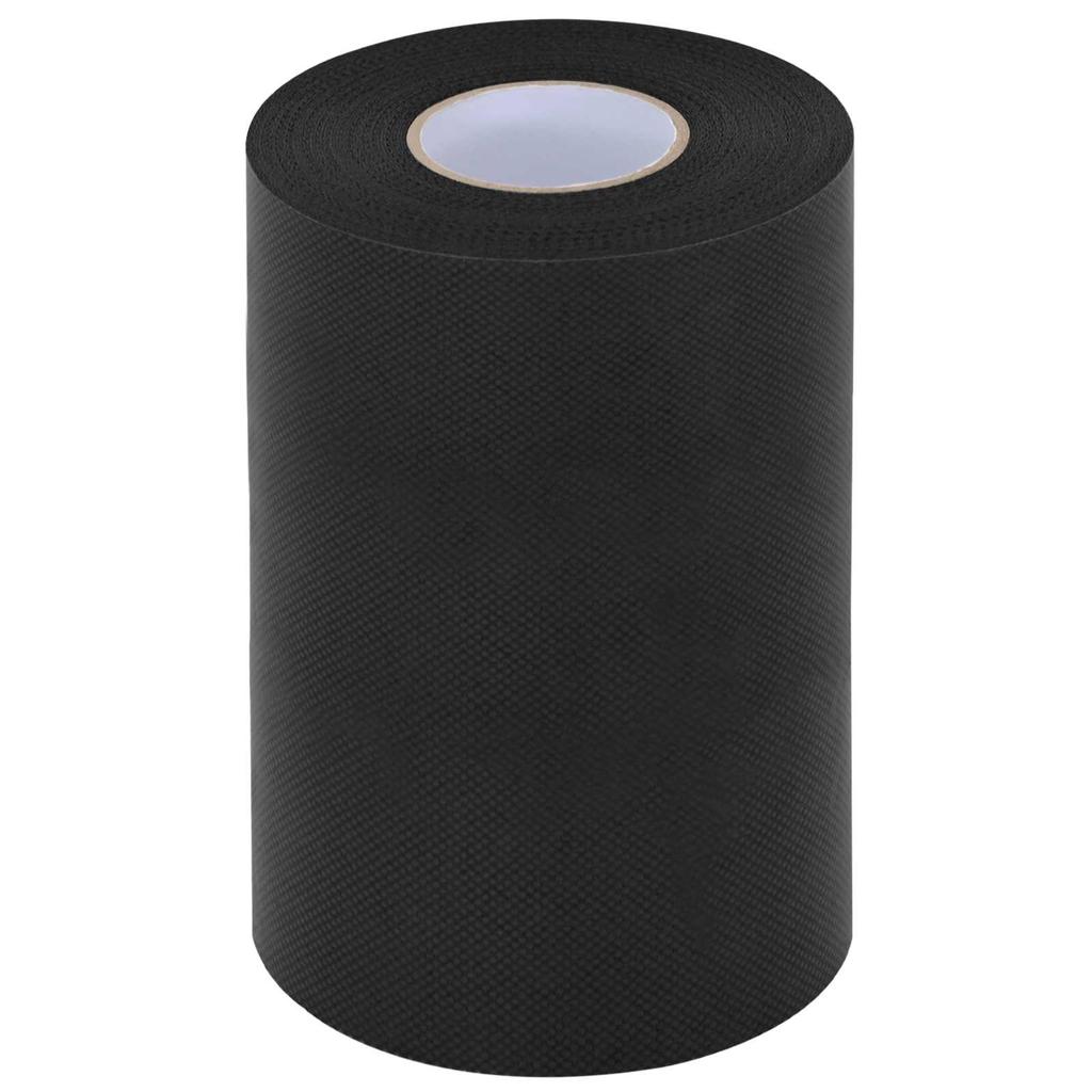 Self Adhesive Artificial Grass Tape Black 10 X 0.15 Cm Non Woven Fabric