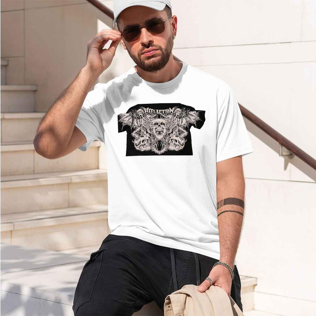 2026 New American Summer Unisexs Skull Graphic Tee Soft Comfortable Breathable Crew Neck High Quality Modern Short Sleeve Tshirt