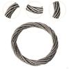 DIY Rattan Wreath Artificial 6" Round Woven Hanging Ornament Crafts for Christmas