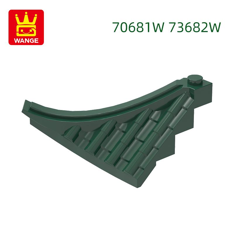 

22Pcs/Lot 70681W 73682W Corner Tiles Constructing Blocks Moc Palace Attachments Works With featuring Brick Children Playthings Present Box about 22pcs
