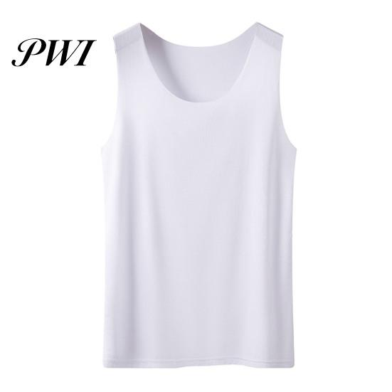 Summer Tank Women Bottoming Vest Ice Silk Seamless Sleeveless Pure Color Plus Size Stretchy Top Round Neck Dry Cooling Camisole Dating Office Vacation