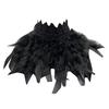 Colorful Real Feather Shawl Great for Halloween Cosplay Evening Party for Ladies Photography Capelet Adjustable Size