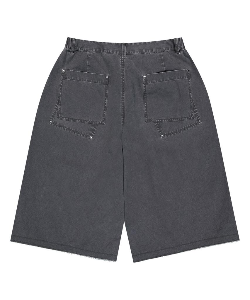 OFFGRID Structure Cotton Washed Bermuda Pants - Dusty Pink