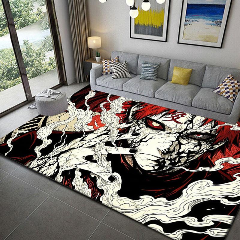 

Naruto Anime Logo Pattern Rug Soft Washable Plush Carpet for Home Decoration 60x90cm