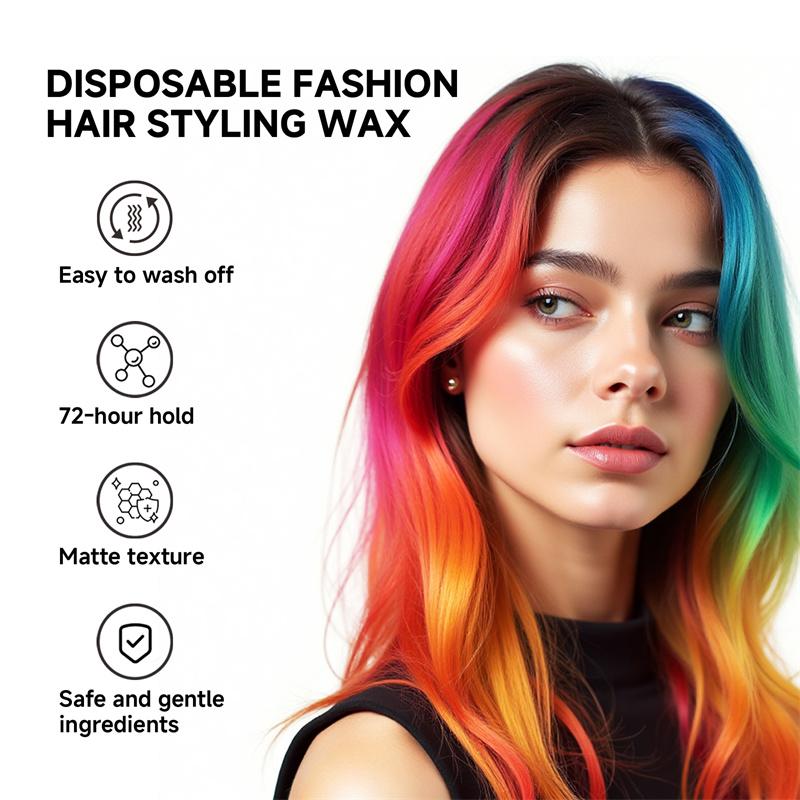 Sevich Long Lasting Hair Colour Wax Diy Hair Dye Mud Easy To Wash Temporary Hair Colour Cream Party Hair Mud Kids Hair Dye