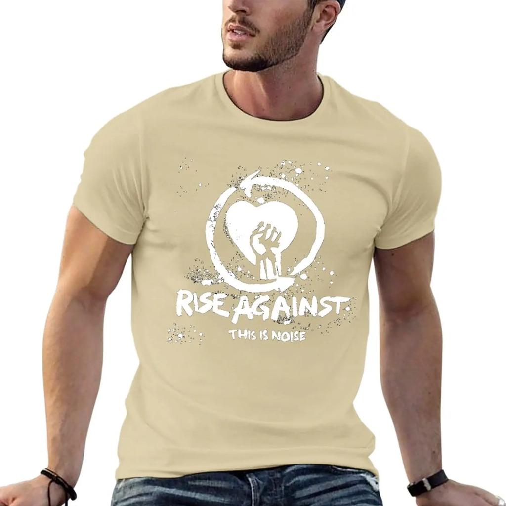 New Rise Against Band Music Punk Rock T-Shirt Man Clothes Boys T Shirts Funny T Shirts Slim Fit T Shirts for Men