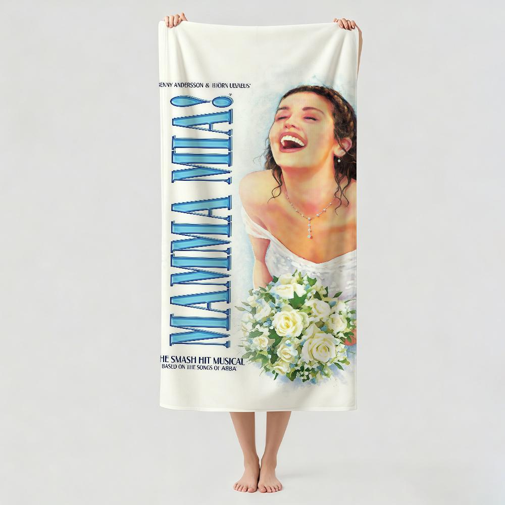 Comedy movie Mamma Mia Towel Drying Bath Towel Applicable To Light Swimming Camping Yoga Beach Out