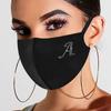 Rhinestone Letter Ice Silk Cotton Mask Adult Mask Washable