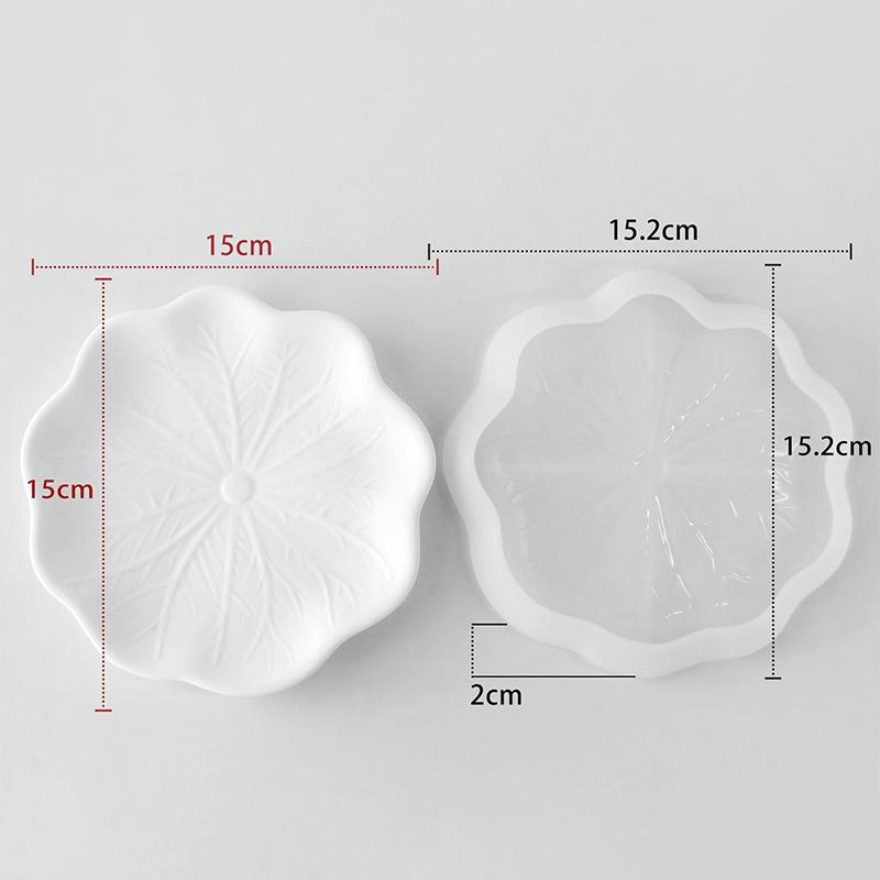 DIY Leaf Shape Coaster Silicone Mold Heat Resistant Mould for Epoxy Resin Gypsum Handmade Desktop Decor Craft Gifts Making