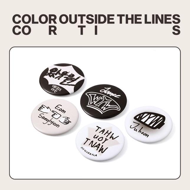 CORTIS Porte-clés Miroir Badge Pop-up Charme Articles de Fan