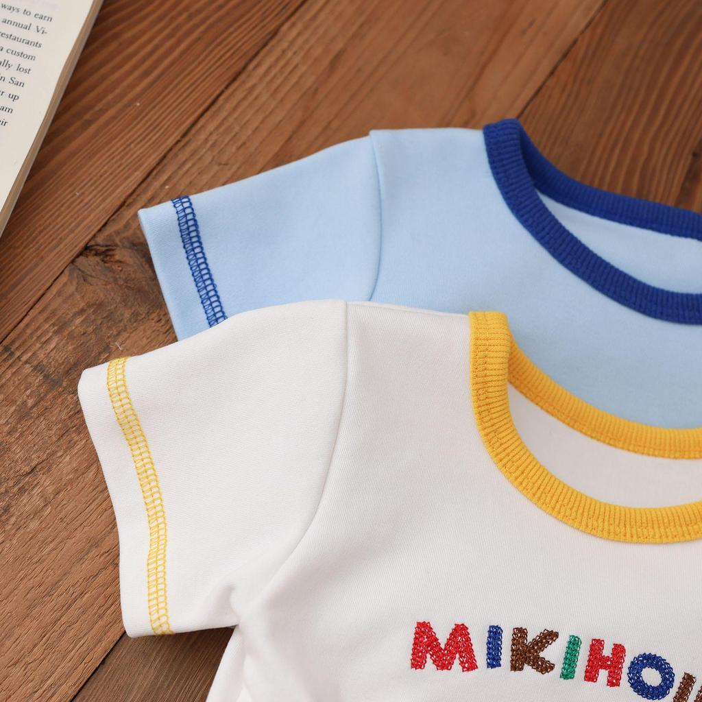 Summer Baby Romper 2025: Cute Cartoon Print, Round Neck, Breathable Short Sleeve, Triangle Jumpsuit