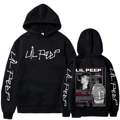 Rapper Lil Peep Hell Boy Crybaby Hoodie Herren Damen Hip Hop Mode Übergroßes Sweatshirt Herren Freizeit Vintage Pullover Streetwear